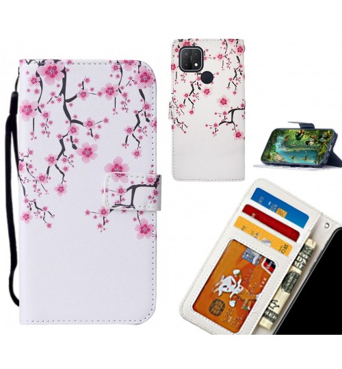 Oppo A15 case leather wallet case printed ID