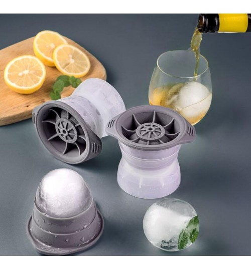 Ice Ball Mold DIY Kitchen Cocktail Whiskey Soda Sphere Ice Cube Mould Making