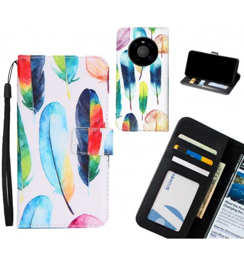 Huawei Mate 40 case 3 card leather wallet case printed ID