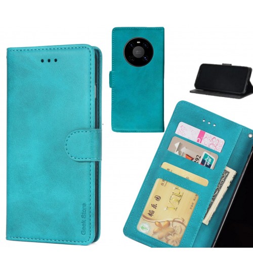 Huawei Mate 40 Case Executive Leather Wallet Case - Green