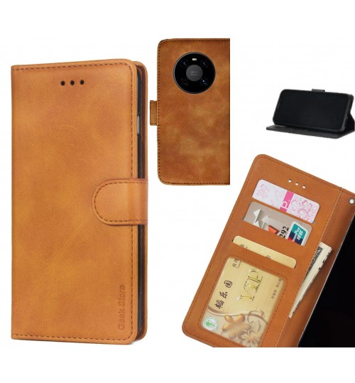 Huawei Mate 40 Case Executive Leather Wallet Case - Light Brown