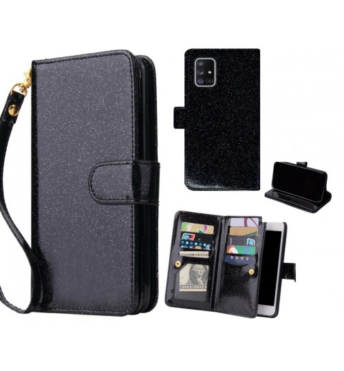 Galaxy A71 4G Case Glaring Multifunction Wallet Leather Case