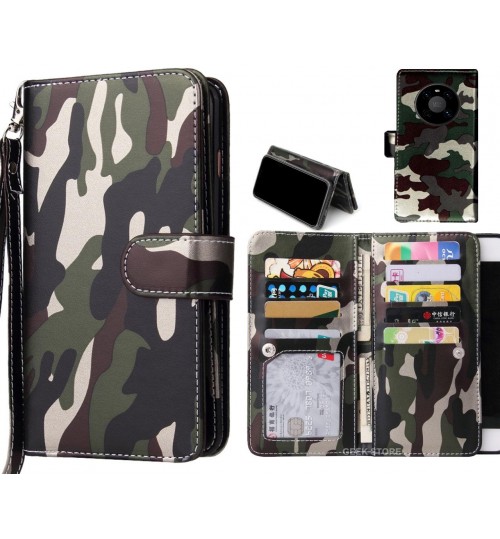 Huawei Mate 40 Case Camouflage Wallet Leather Case