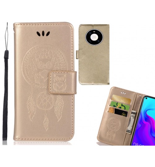 Huawei Mate 40 pro Case Embossed wallet case owl