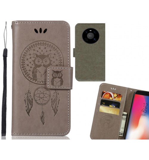 Huawei Mate 40 Case Embossed wallet case owl