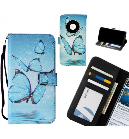 Huawei Mate 40 pro case leather wallet case printed ID