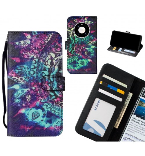 Huawei Mate 40 pro case leather wallet case printed ID