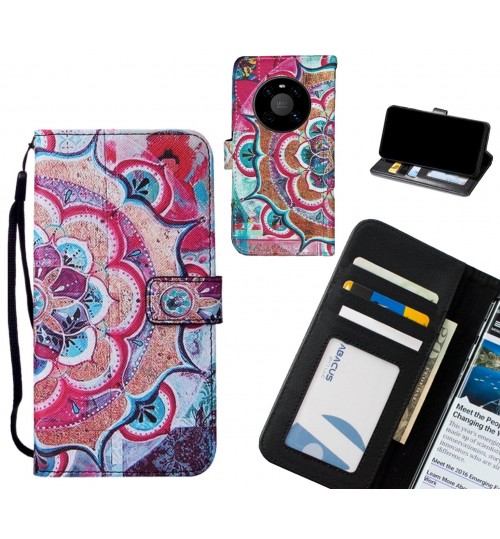 Huawei Mate 40 case leather wallet case printed ID