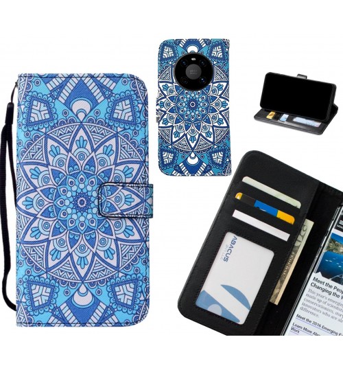 Huawei Mate 40 case leather wallet case printed ID