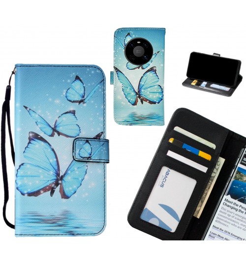 Huawei Mate 40 case leather wallet case printed ID