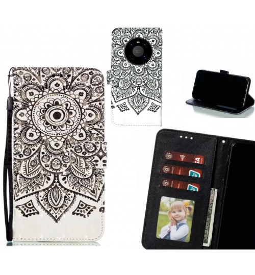 Huawei Mate 40 Case Leather Wallet Case 3D Pattern Printed