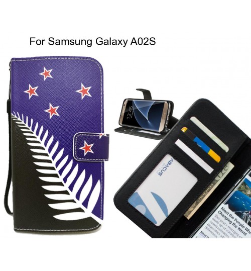 Samsung Galaxy A02S case 3 card leather wallet case printed ID