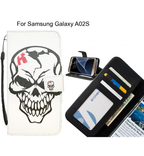 Samsung Galaxy A02S case 3 card leather wallet case printed ID