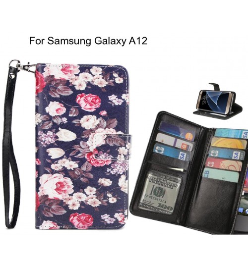Samsung Galaxy A12 case Multifunction wallet leather case