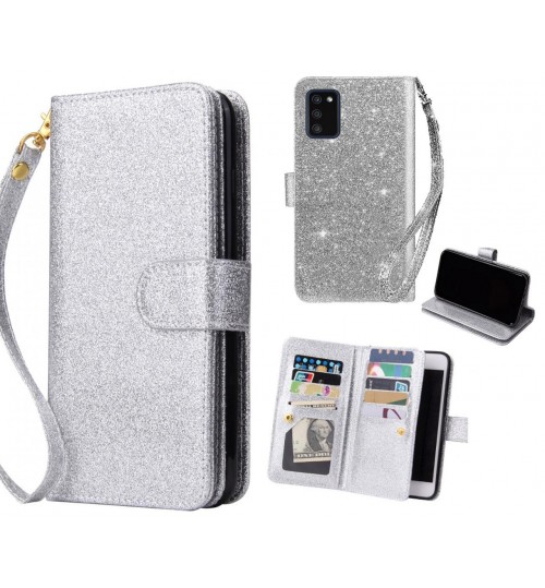 Samsung Galaxy A02S Case Glaring Multifunction Wallet Leather Case