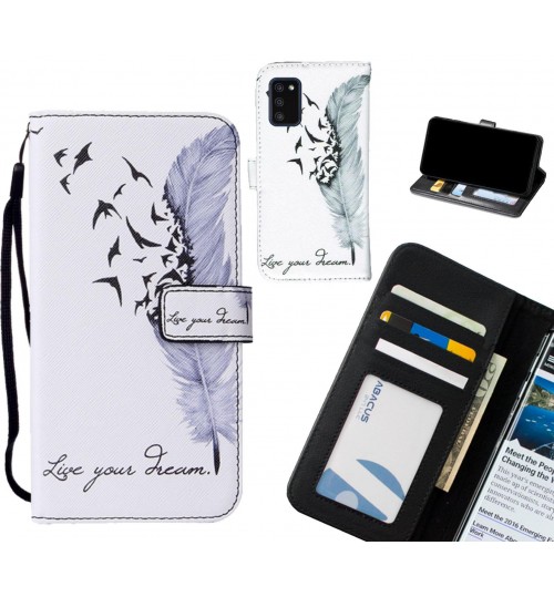 Samsung Galaxy A02S case leather wallet case printed ID