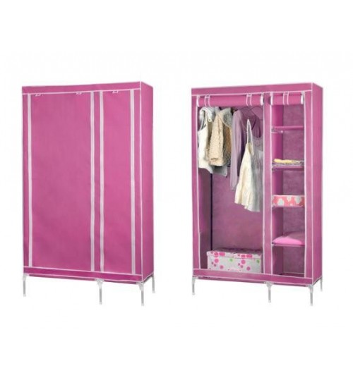 Portable Double Wardrobe Big Clothing Closet