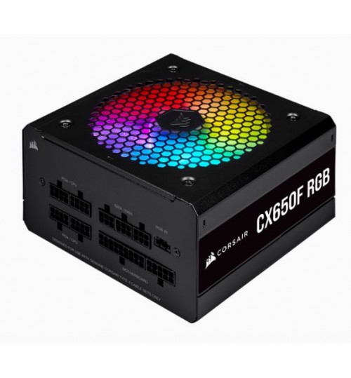 CORSAIR CX650F RGB 650 WATT 80 PLUS BRONZE FULLY MODULAR RGB POWER SUPPLY AU VERSION