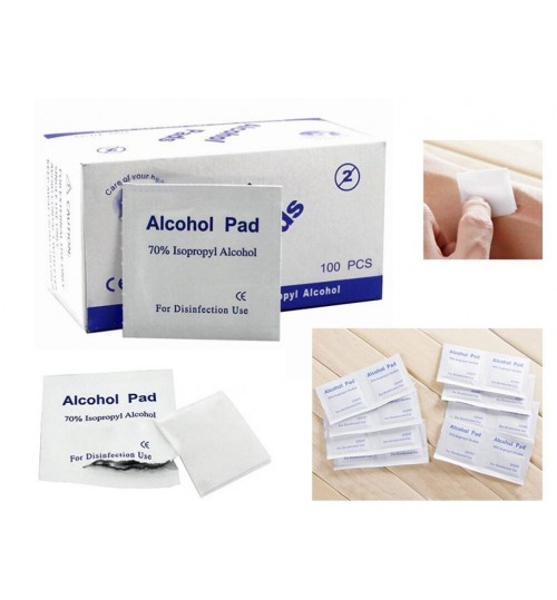 Alcohol Pad 100PCS Skin Swabs Wipes Alcohol Pad