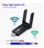 USB Dual Band Wireless Wifi Network Adapter