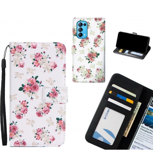 Oppo Find X3 Lite case 3 card leather wallet case printed ID