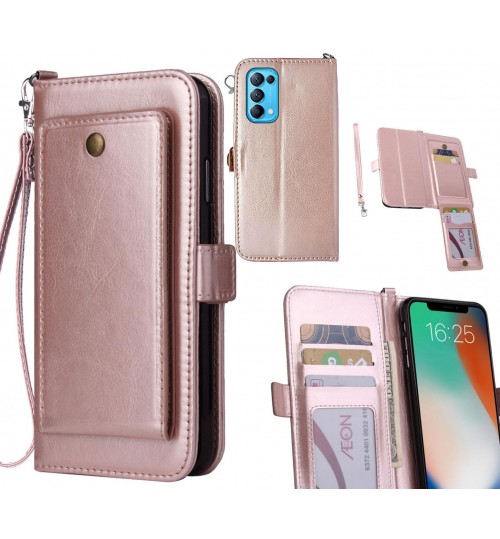 Oppo Find X3 Lite Case Retro Leather Wallet Case