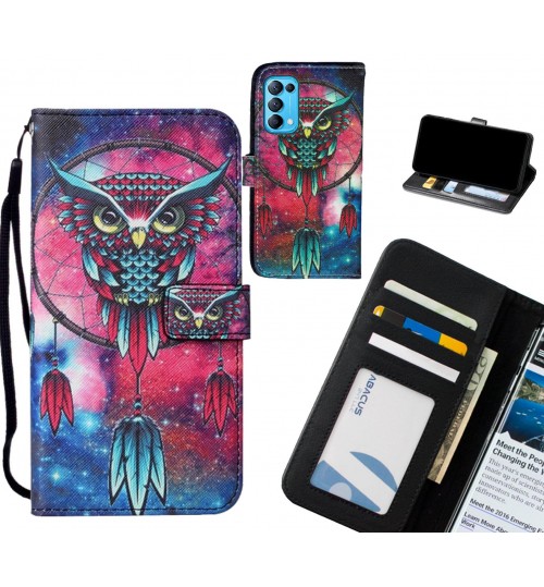 Oppo Find X3 Lite case leather wallet case printed ID