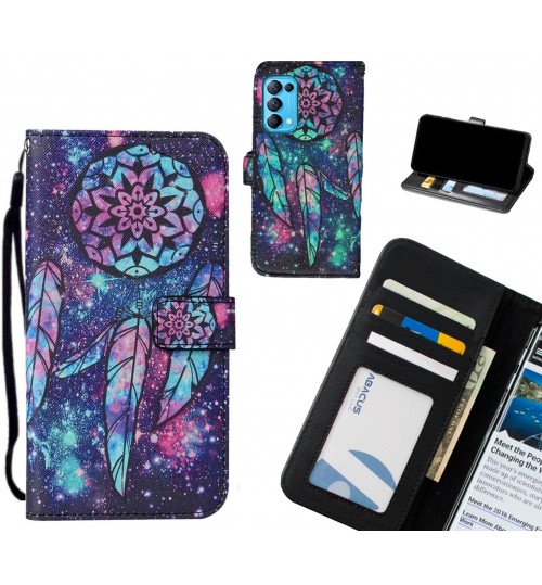 Oppo Find X3 Lite case leather wallet case printed ID