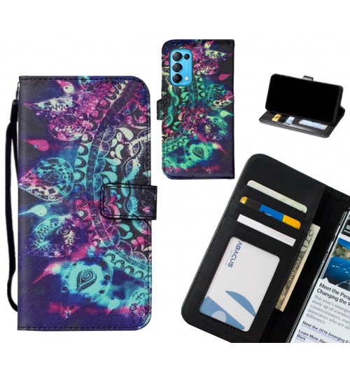 Oppo Find X3 Lite case leather wallet case printed ID