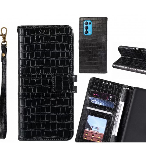 Oppo Find X3 Lite case croco wallet Leather case