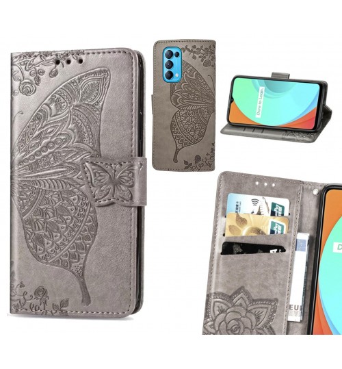 Oppo Find X3 Lite case Embossed Butterfly Wallet Leather Case