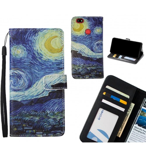 SPARK PLUS case leather wallet case van gogh painting