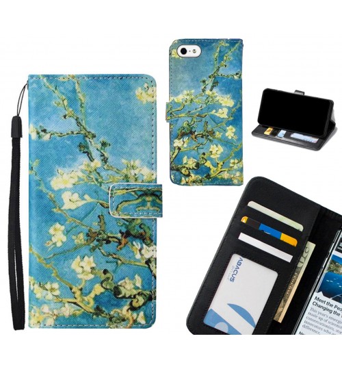 IPHONE 5 case leather wallet case van gogh painting