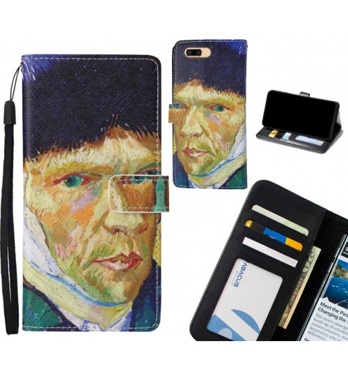 Oppo R11 case leather wallet case van gogh painting