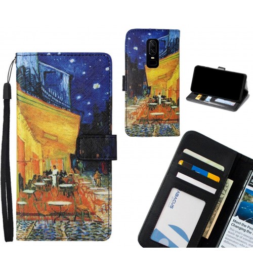 OnePlus 6 case leather wallet case van gogh painting