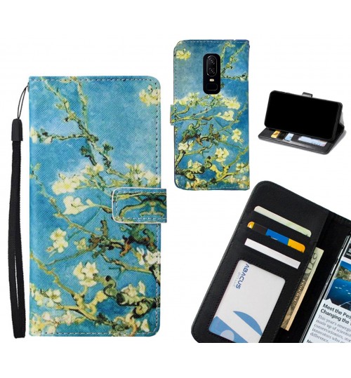 OnePlus 6 case leather wallet case van gogh painting