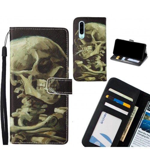 Huawei P30 case leather wallet case van gogh painting