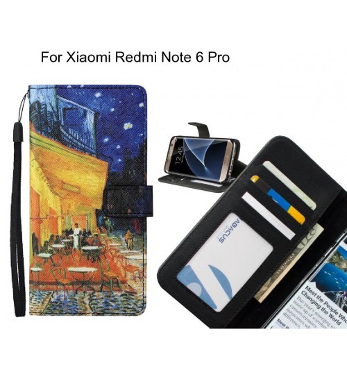 Xiaomi Redmi Note 6 Pro case leather wallet case van gogh painting