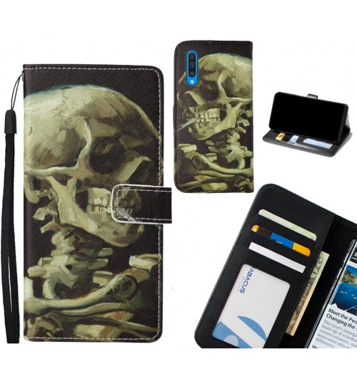 Galaxy A50 case leather wallet case van gogh painting