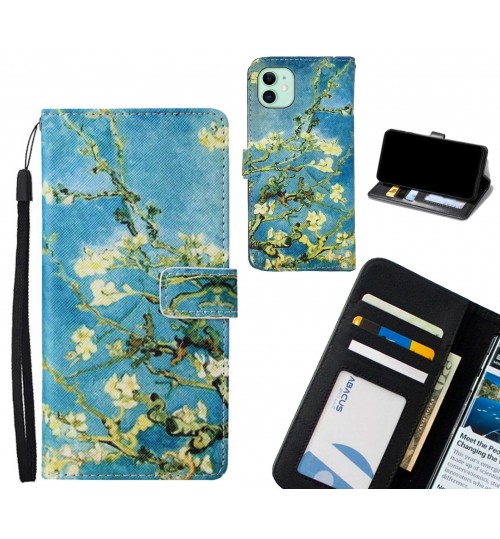 iPhone 11 case leather wallet case van gogh painting