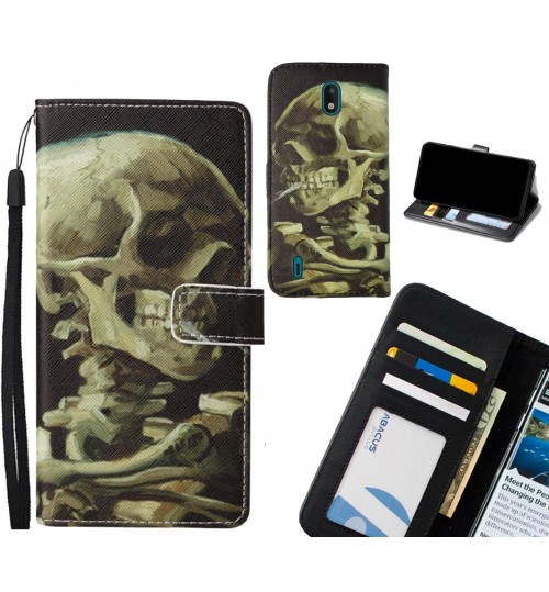 Nokia 1.3 case leather wallet case van gogh painting