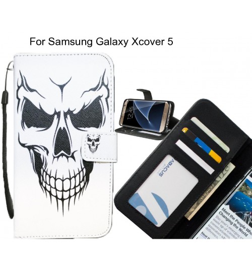 Samsung Galaxy Xcover 5 case 3 card leather wallet case printed ID