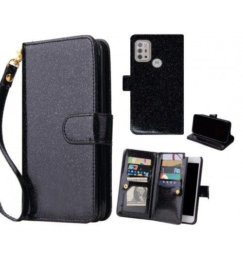 Moto G10 Case Glaring Multifunction Wallet Leather Case