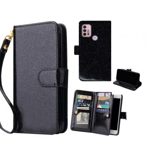 Moto G30 Case Glaring Multifunction Wallet Leather Case