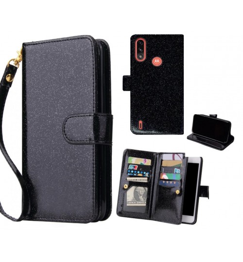 Moto E7 Power Case Glaring Multifunction Wallet Leather Case