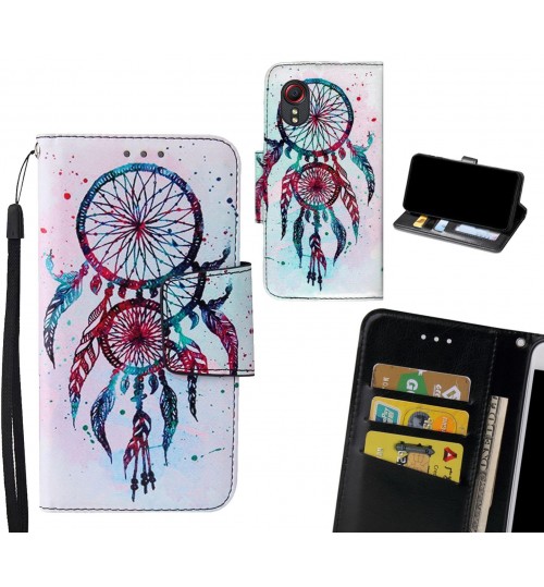 Samsung Galaxy Xcover 5 Case wallet fine leather case printed