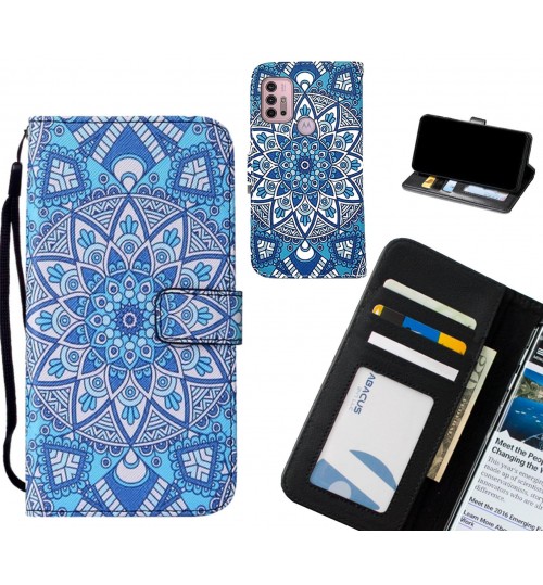 Moto G30 case leather wallet case printed ID