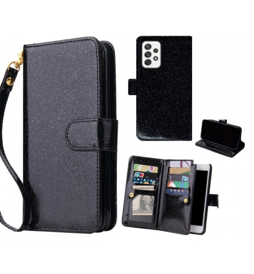 Samsung Galaxy A72 Case Glaring Multifunction Wallet Leather Case