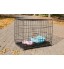 Dog Cage - 60cm Wide Collapsible Metal Pet Cage Black