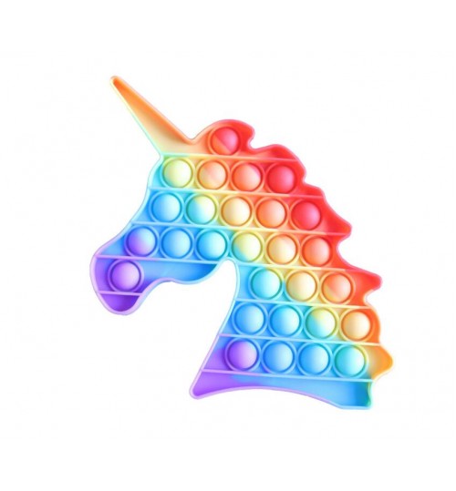 Fidget Toys Pop it - Rainbow Unicon